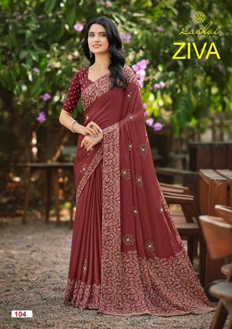 Kashvi ziva vol 1 saree womens clothing wholesale